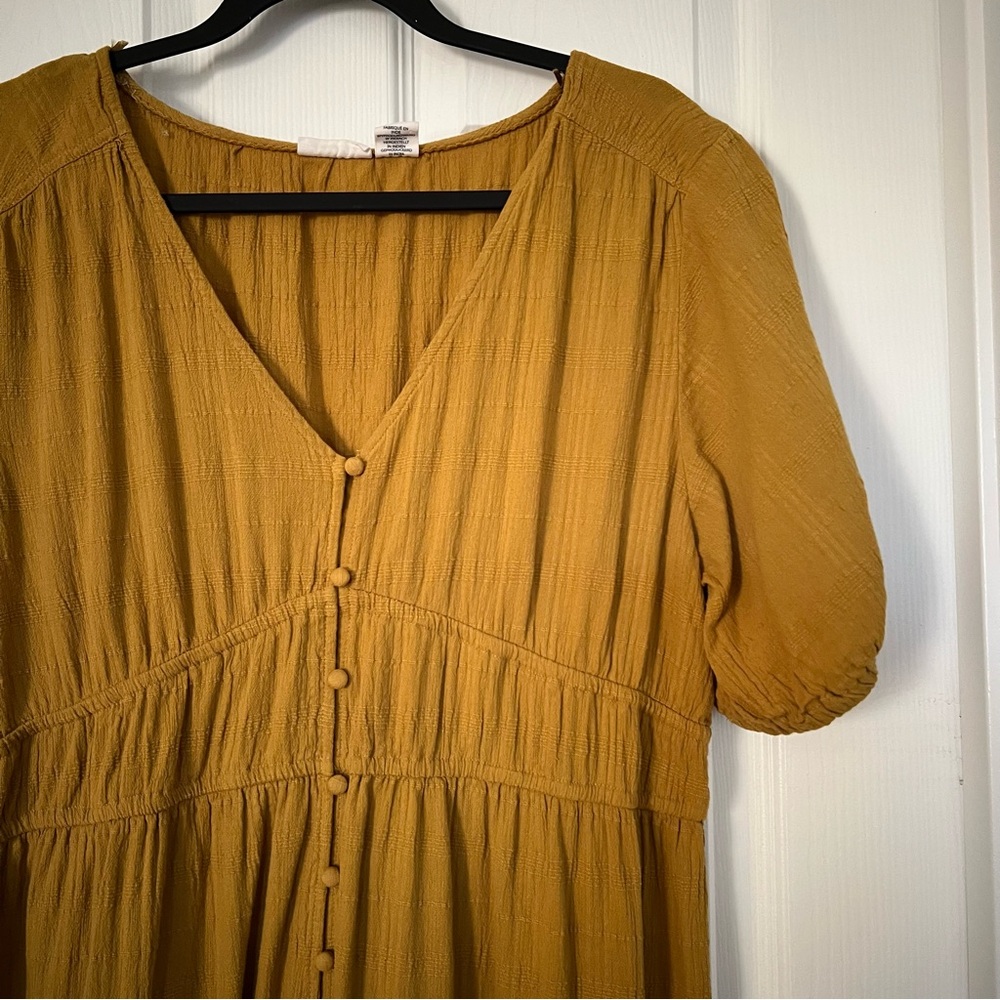 Lucky Brand Mustard Midi Dress - Picture 2 of 5